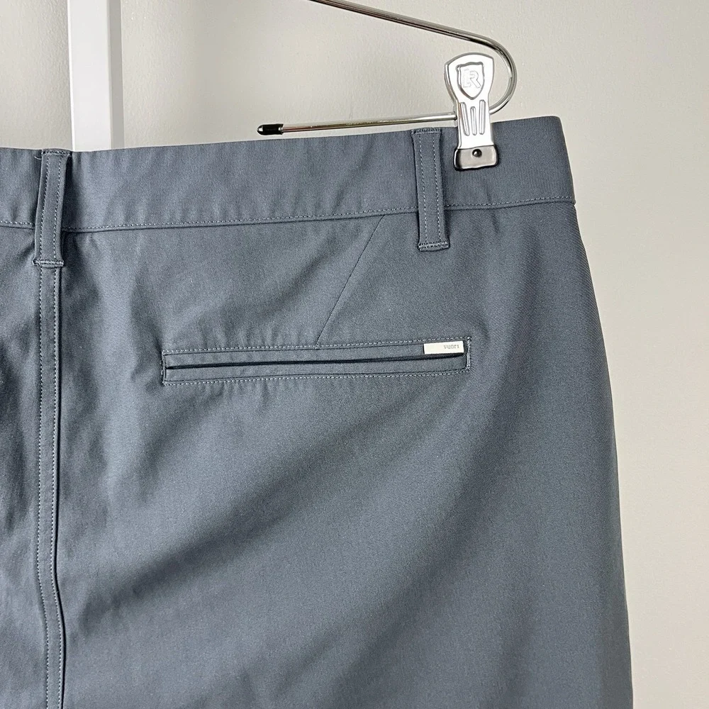 Vuori Meta Shorts Mens 36 Charcoal Gray Performance Chino Stretch Golf